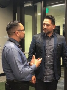 Ozzie talking to someone